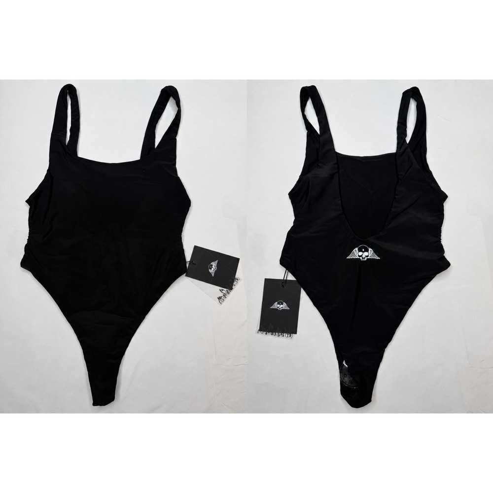 Civil Regime x No Tomorrow Now Or‎ Never Elle One Piece Swimsuit Black Small NWT